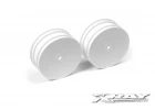 XRay XB4 Front Wheels - White Aerodisk - 14mm Hex (2)