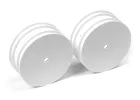 XRay XB4 Front Wheels - White Aerodisk - 14mm Hex (2)