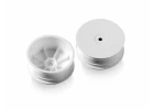 XRay 1:10 Buggy 4WD Front Wheels - 12mm Hex Aerodisk - White - Hard (2)
