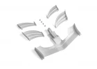 XRay X1 Composite Adjustable Front Wing - White - ETS Approved