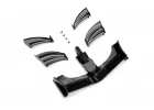 XRay X1 Composite Adjustable Front Wing - Black - ETS Approved