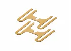 XRay X1 3S Suspension Ride Height Shim 0.5mm - Brown (2)