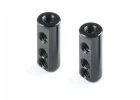 XRay X12 Aluminium Servo Mount - Fixed And Floating - Black (2)