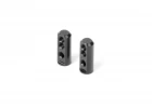 XRay X1221 Aluminium Servo Mount - Black (2)