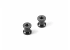 XRay Aluminium Mount 6.0mm With M2.5 Thread - Black (2)