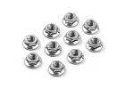 XRay Nut M4 With Serrated Flange (10)