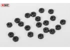 RC4WD Regular M2 Black Nuts (20)