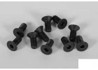 Steel Flat Head Socket Cap Screws M2.5 x 6mm (10)