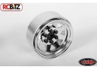 RC4WD 6 Lug Wagon 1.9 Steel Stamped Beadlock Wheels (Chrome)