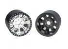 RC4WD Diesel Front Semi Truck Stamped Beadlock Wheels (Chrome) (Pair)