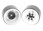 RC4WD Stamped Steel 1.0 Stock Beadlock Wheels (White) (4)