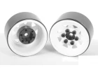 RC4WD Stamped Steel 1.0 Stock Beadlock Wheels (White) (4)