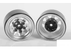 RC4WD Stamped Steel 1.0 Stock Beadlock Wheels (Chrome) (4)