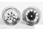 Stamped Steel 1.7 Beadlock Wagon Wheels (Chrome) RC4WD