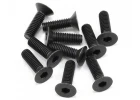 Axial M3x10mm Hex Socket Flat Head (Black) (10)