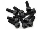 Axial M4x12mm Cap Head (Black) (10)