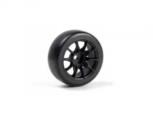 TSMK5-10 Drift Wheel/Tire Set 22x11mm (Black/4pcs)