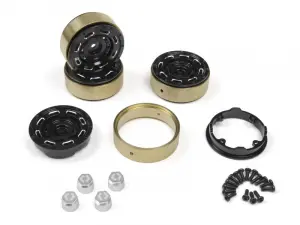 CC-8 Aluminium Wheel 1.3in (Black/4pcs)