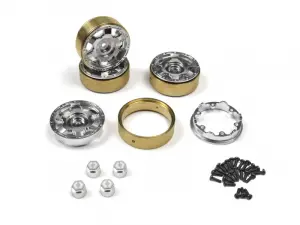 CC-6 Aluminium Wheel 1.3in (Silver/4pcs)