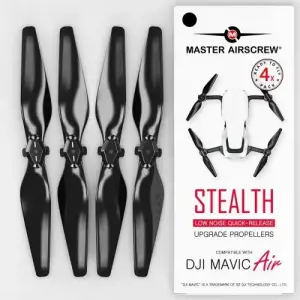 DJI Mavic Air STEALTH Upgrade Propellers 5.3 x 3.3 - Black (4)