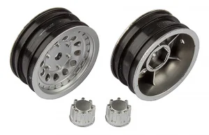 Associated Cr12 Wheel Set Satin Silver