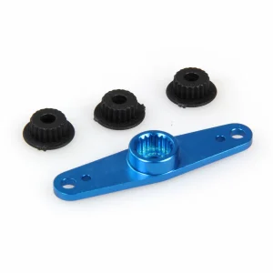 J Perkins Aluminium. CNC Servo Double Arm (Blue) (Fut/Jr/HTC