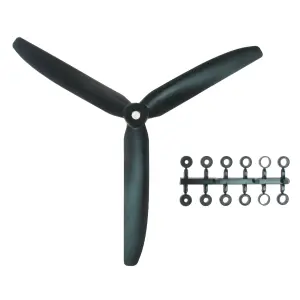 GWS Scale Prop 9X5 3-Blade Black
