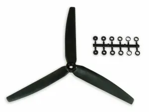 GWS Scale Prop 10X6 3-Blade Black