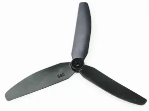 GWS Scale Prop 5X3 3-Blade Black Opp/Rotation