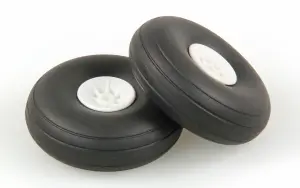 J Perkins JP 2.1/4Ins - (56mm) White Wheels (2)