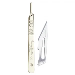 Swann Morton Surgical Handle No 3 + 10A Scalpel Blades Metal