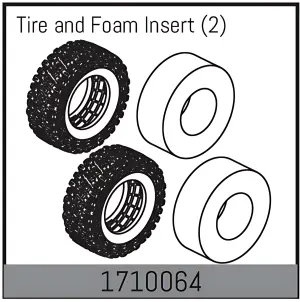 Absima Tire and Foam Insert (2)