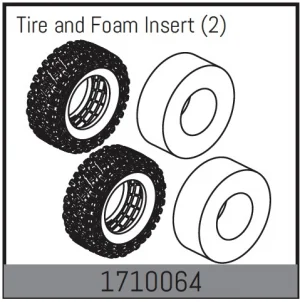 Absima Tire and Foam Insert (2)