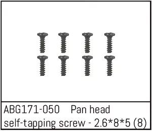 Absima Pan Head Self-tapping Screw M2.6*8*5 (8)