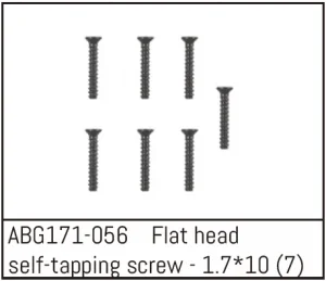 Absima Countersunk Screw M1.7*10 (7)