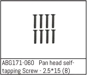 Absima Pan Head Screw M2.5*15 (8)