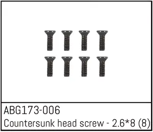 Absima Flat Head Screw M2.3*6 (8)