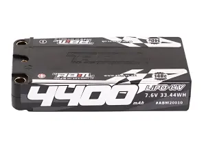 ABM LiPo HV Race Battery - 4400mAh 7.6V 140C 5mm Shorty - BRCA Approved