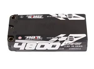 ABM LiPo HV Race Battery - 4800mAh 7.6V 140C 5mm Shorty - BRCA Approved