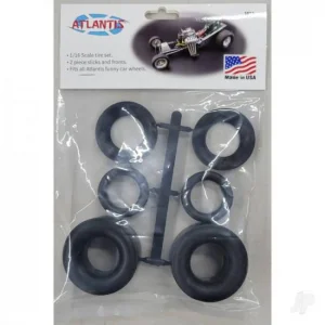 Atlantis Models 1:16 Funny Car Tire set bagged with punched header card