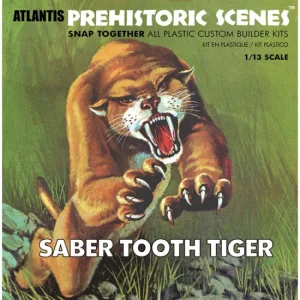 Atlantis Models 1:13 Prehistoric Scenes Saber Tooth Tiger