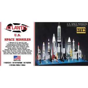 Atlantis Models 1:128 U.S. Space Missiles 36 Missiles