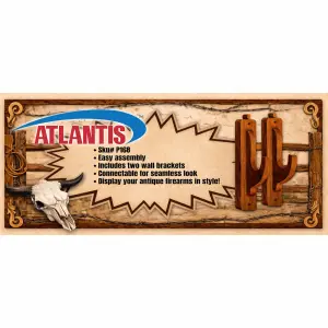 Atlantis Models Rifle Rack Wall Mounts Bagged with Header