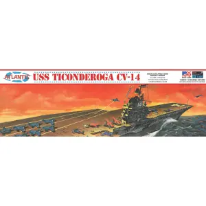 Atlantis Models 1:500 USS Ticonderoga Carrier CV14 Angled Deck Carrier