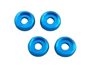 M3 Flat Head Washer (4) Light Blue
