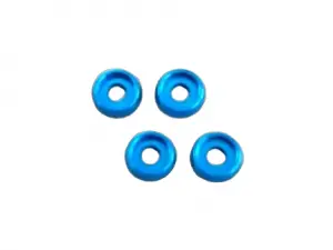 M3 Flat Head Washer (4) Light Blue