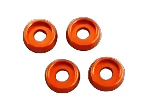 M3 Flat Head Washer (4) Orange