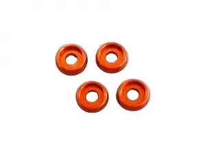 M3 Flat Head Washer (4) Orange