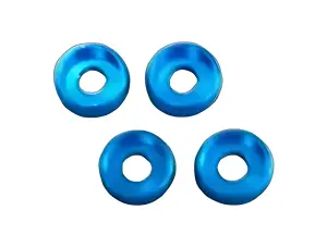M4 Flat Head Washer (4) Light Blue