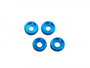 M4 Flat Head Washer (4) Light Blue